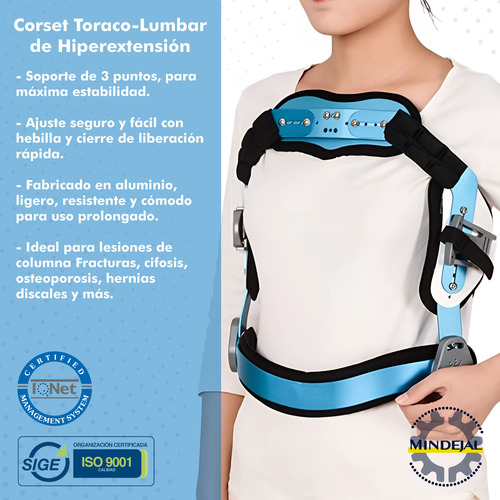 Corset Jewett Ortopedico Columna Espalda Hiperextensión