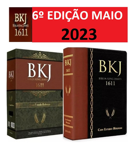 Bíblia De Estudo King James Bkj 1611 Estudos Holman 2018