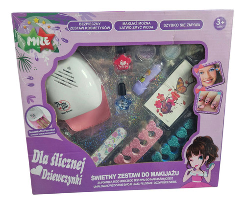 Set Kit De Manicure Diseño De Uñas Juguete Para Niñas