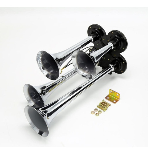 Dc 12v / 24v Loud 150db Compresor De Aire 4 Trompetas Tren