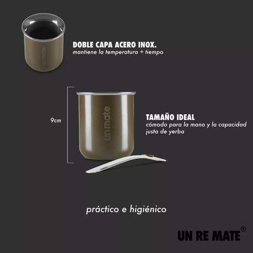 Imagen 5 de 7 de Mate Acero Con Bombilla - Un Re Mate - Colores