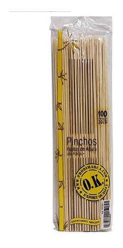 Palitos De Altura 30 Cm (palillos Para Pincho, Pasapalos)