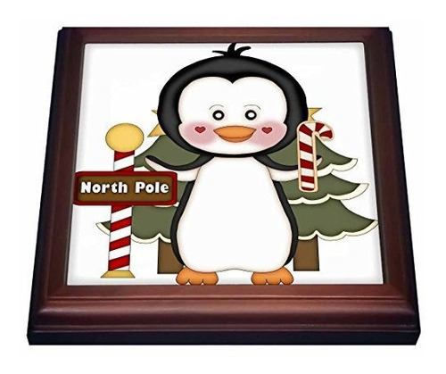 Anne Marie Baugh  Navidad  Lindo Blanco Y Negro Pingüino Co
