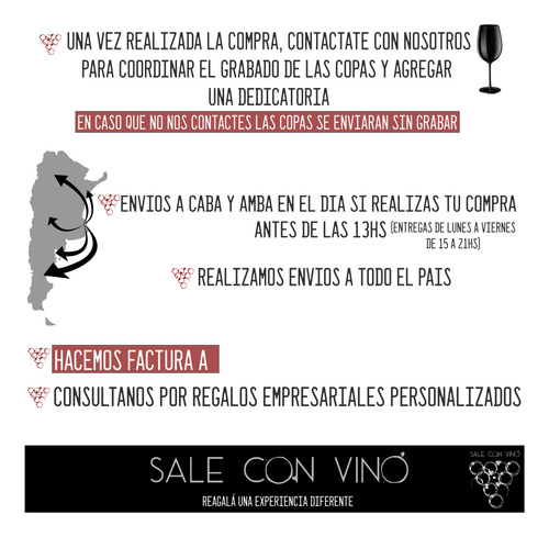Box Vino Norton Cosecha Tardia + 2 Copas Rosas Grabadas