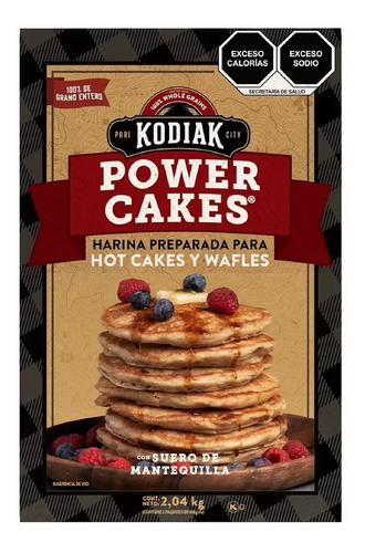 2 Harina Power Kodiak Cake Hot Cake 28gr Proteina