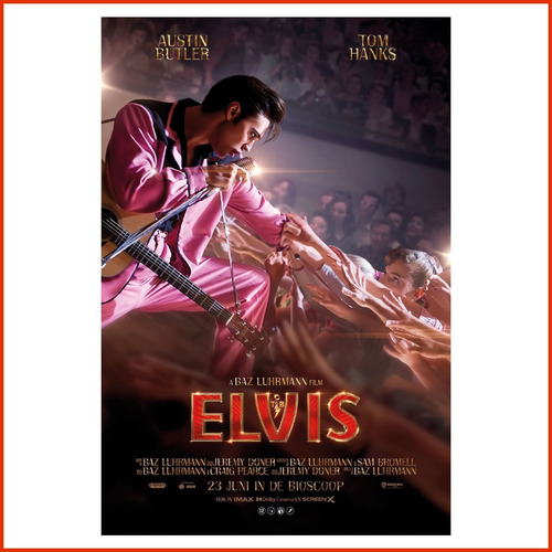 Mini Poster Vinil Adherible Pelicula Elvis 2022 #4 - 27x40cm