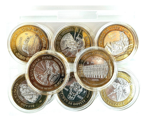 Colección Completa Monedas 100 Pesos Estados 2da Fase Unc