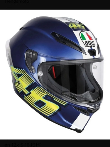 Casco Agv Valentino Rossi Pista Gp R Project 46 3.0 Carbono