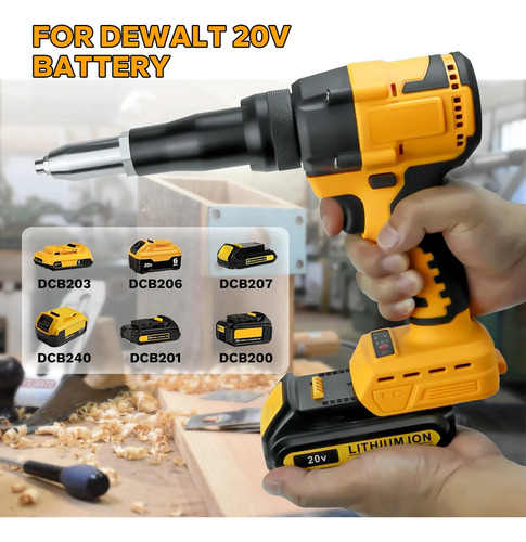 Y Remachador Para Pistola De Tuercas Y Remaches Para Dewalt