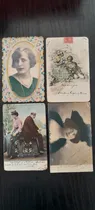 Comprar Postales Románticas Parejas Lote X 4 Circulada Circa 1900