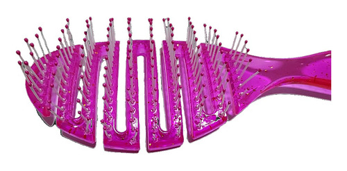 Pack 2 Peine Cepillo Desenredante Laberinto Azul Y Fucsia