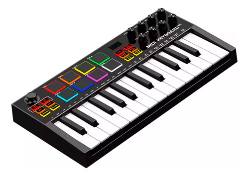 Controlador Midi Sensitivo 25 Teclas 8 Pads Expandibles