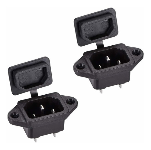 Uxcell Adaptador Conector Montaje Panel Ac 250 5 3 Iec 1