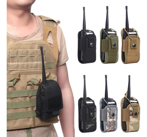 Estuche De Radio Molle, Militar, Táctico, Para Airsoft