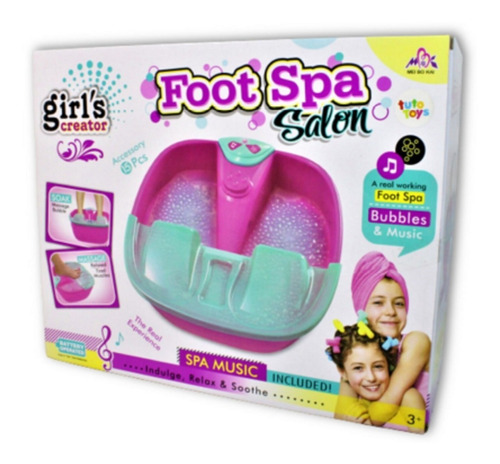 Set De Spa Pies + Set Uñas Juguete 2x1 Girl Creator