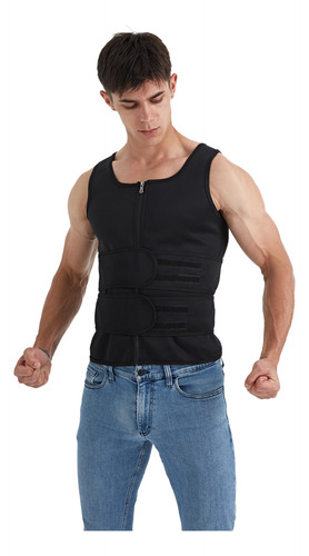 Chaleco De Sauna Para Hombre, S, Negro