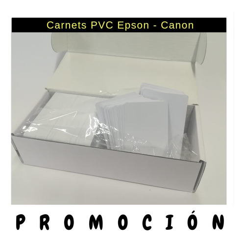 Carnet Pvc Epson Inkjet T50 L805 Caja X 230 + 300 Sticker 