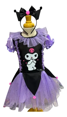 Disfraz Niña Kuromi Cosplay Cumpleaños Halloween