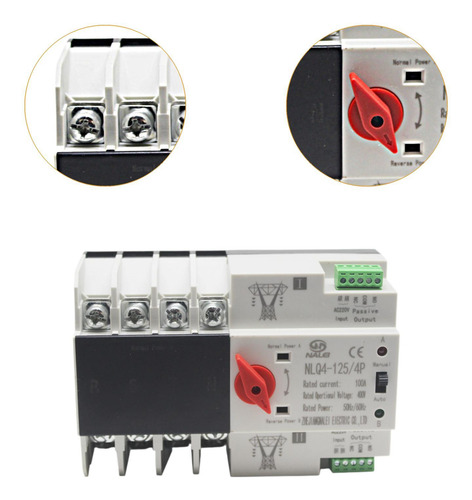 Interruptor De Transferencia De Energía 100 A 4 Polos
