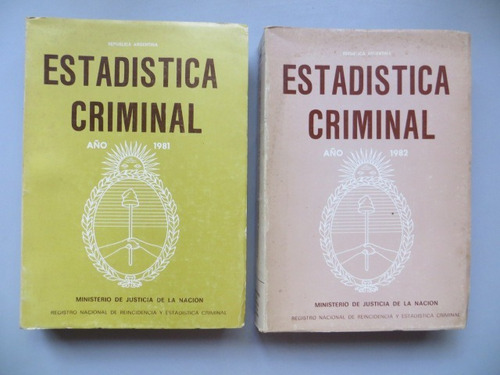 Estadistica Criminal Año 1981 Y 82 En Argentina Mjn