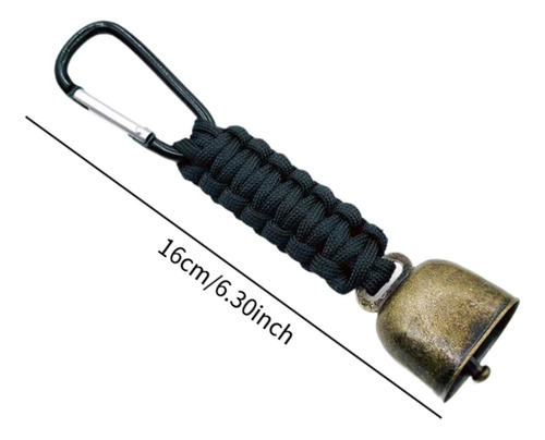 Campana De Oso Protectora De Metal Colgante, Negro