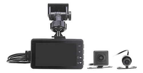 Doble Lente Impermeable Motocicleta Dash Camera Mt80 Hd