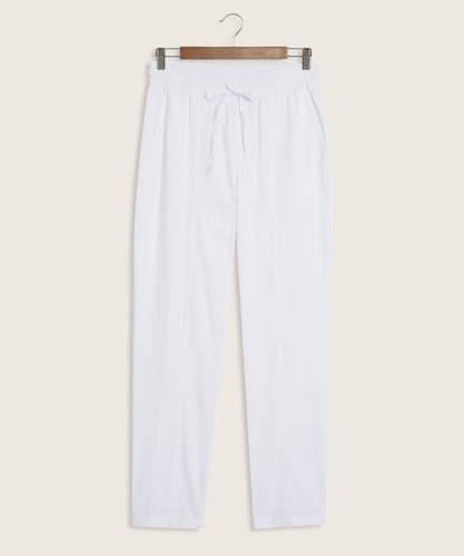Pantalon Mujer Patprimo Blanco Algodón Moda 30071515-10215