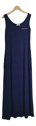 Vestido Largo Calvin Klein Azul Dama Mujer 