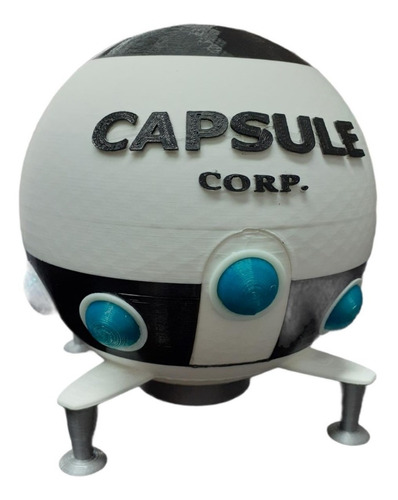 Capsule Corp Impresión 3d Con Luz Dragon Ball Z Goku Lampara