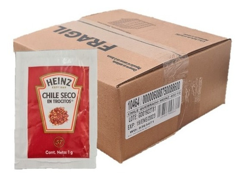 Chile Seco Quebrado Trozos Heinz 400pza 1g Pizza Restaurante