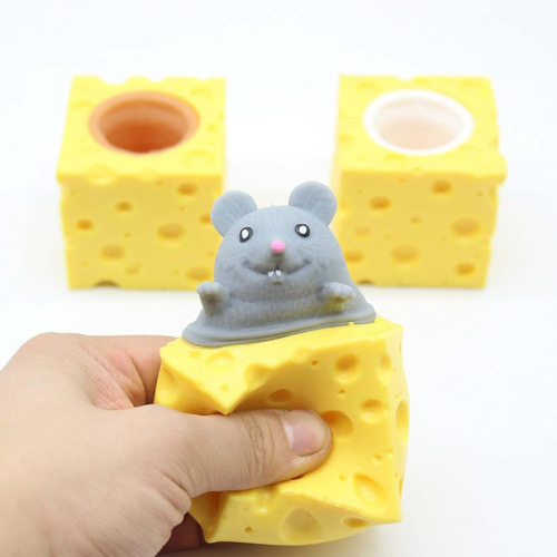 Pack X12 Amansaloco Queso Raton, Squishy Queso