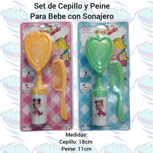 Set De Peine Y Cepillo Para Bebé. Detal Y Mayor. Regalo