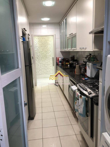 Imagem 7 de 30 de Cobertura Com 3 Dormitórios À Venda, 136 M² Por R$ 950.000,00 - Vila Guilhermina - Praia Grande/sp - Co0012