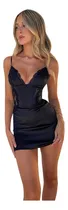 Comprar Vestido Corto De Fiesta Noche Civil Saten Importado 23139