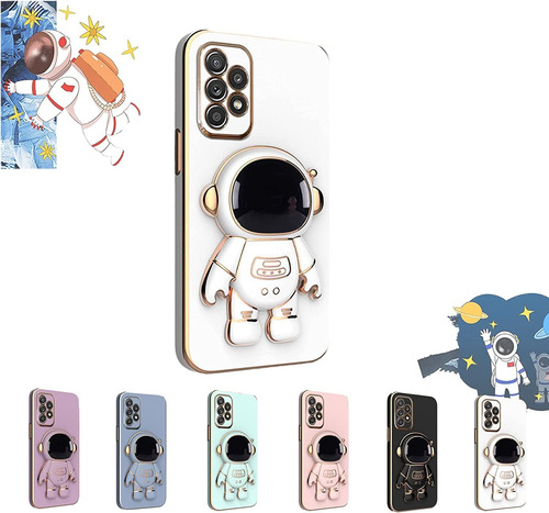 Astronaut Hidden Stand Case Cover Para Samsung Galaxy S22/21