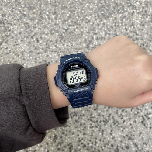 Reloj Casio Digital W-219h-2avdf Azul Celeste