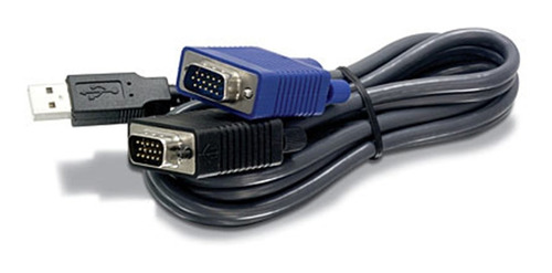 Cabo Kvm Tk-cu15 Trendnet 4.5mts Vga E Usb 2 Em 1 Switch Kvm