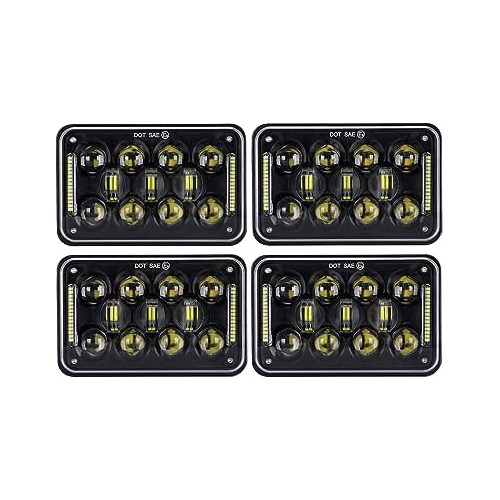 Faros Rectangulares Led De 60w 4x6,   H4651 H4652 H4656...