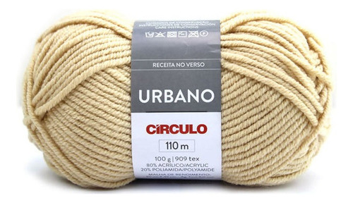 Lã Fio Urbano Círculo 100g - 110m Crochê E Tricô - Círculo Cor 7151 PALMIER