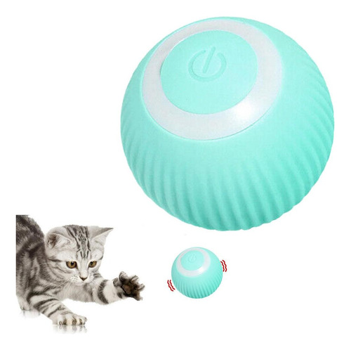 Bola Bolinha Que Anda Sozinha Brinquedo Interativo Gato/pet Cor Azul