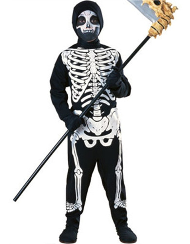 Disfraz Talla Large Para Niño De Esqueleto Halloween