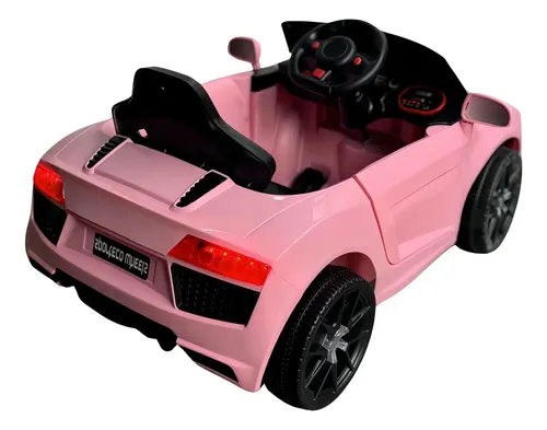 Carrinho Elétrico Infantil Rosa Bribri 12v Bluetooth E Controle Remoto 127/220v