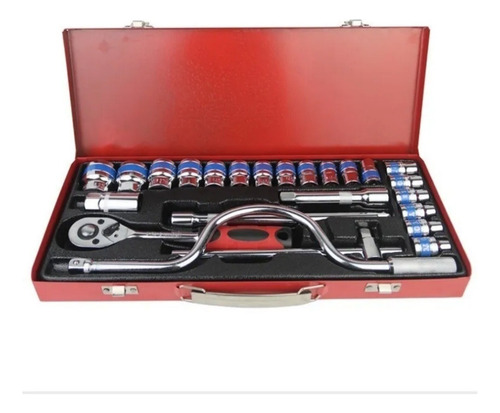 Set Juego Dados 24 Piezas Chicharra 1/2 Manivela Extensiones