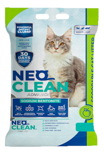 Imagen 1 de 5 de Neo Clean - Arena Aglomerante - Manzana 30 Litros