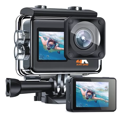 Camara Acuatica Sumergible 2.7K 1080P Full HD 24MP Pulgadas Camara Fotos  Acuatica Selfie Camara de Pantalla Dual