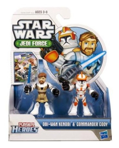 Star Wars Jedi Fuerza Playskool Héroes Obi-wan Kenobi Y El C