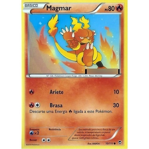 2x Magmar - Pokémon Fogo Comum - 10/111 - Pokemon Card Game