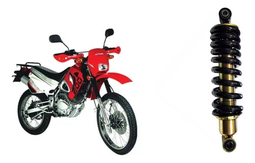 Amortiguador Monoshock Motomel Dakar 200 Osaka Mot-amotar