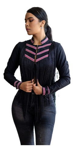 Imagen 3 de 3 de Chaqueta Vaquera Étnica