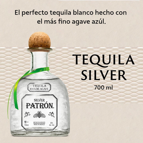 Patrón Silver Tequila 700 Ml